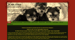 Desktop Screenshot of ileauxchiens.com